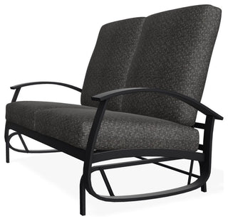 Belle Isle Cushion Deep Seating 2-Seat Glider, Hither Char/Black