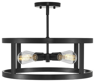 Athenae 4-Light Convertible Ceiling Pendant Light With LED Bulbs, Dark Bronze