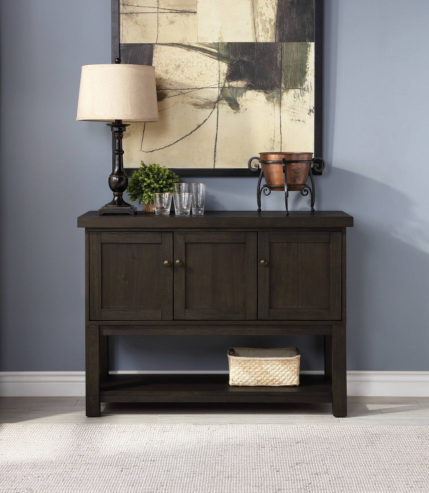 ACME Haddie Server, Distressed Walnut