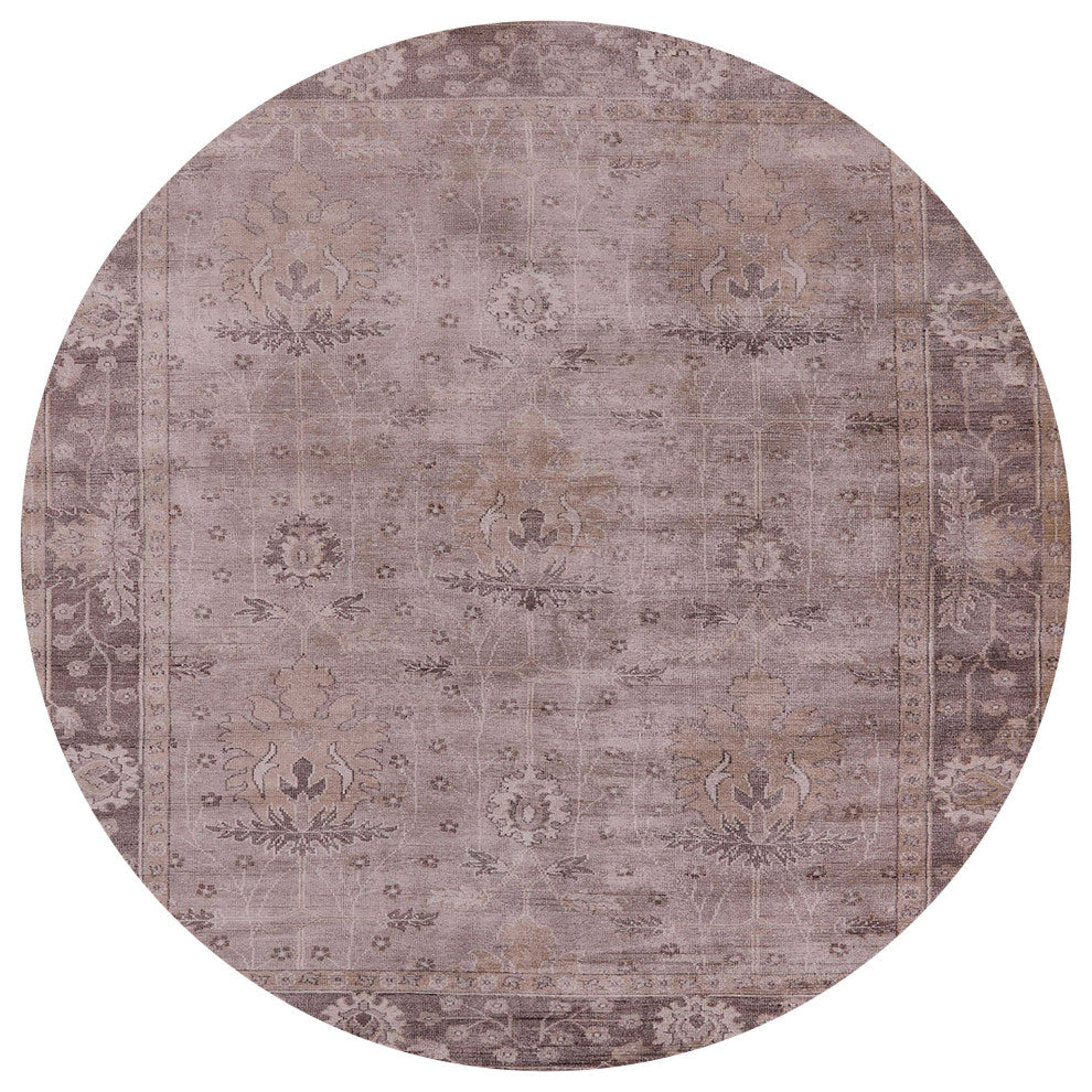 Ahgly Company Indoor Round Mid-Century Modern Area Rugs, 3' Round