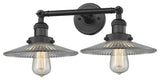 Halophane 2-Light LED Bath Fixture, Matte Black