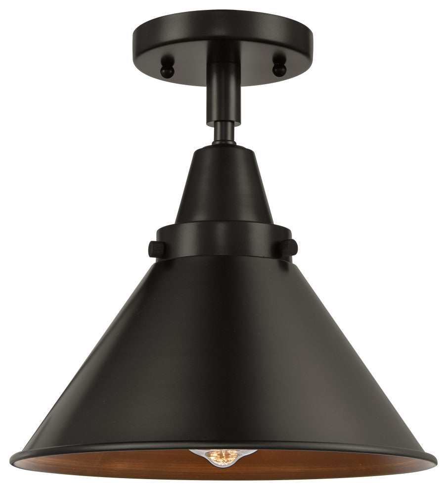 Innovations 447-1C-OB-M10-OB Briarcliff 1 Light Flush Mount, Oil Rubbed Bronze