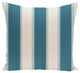 Striate Stripe Stripe Print Pillow, Teal, 16"x16"