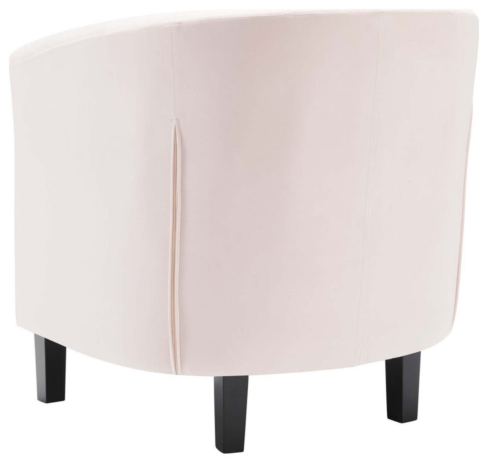 Armchair Accent Chair, Velvet, Pink, Modern, Living Lounge Hotel Hospitality