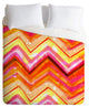 Deny Designs Cayenablanca Watercolour Chevron Duvet Cover-Lightweight