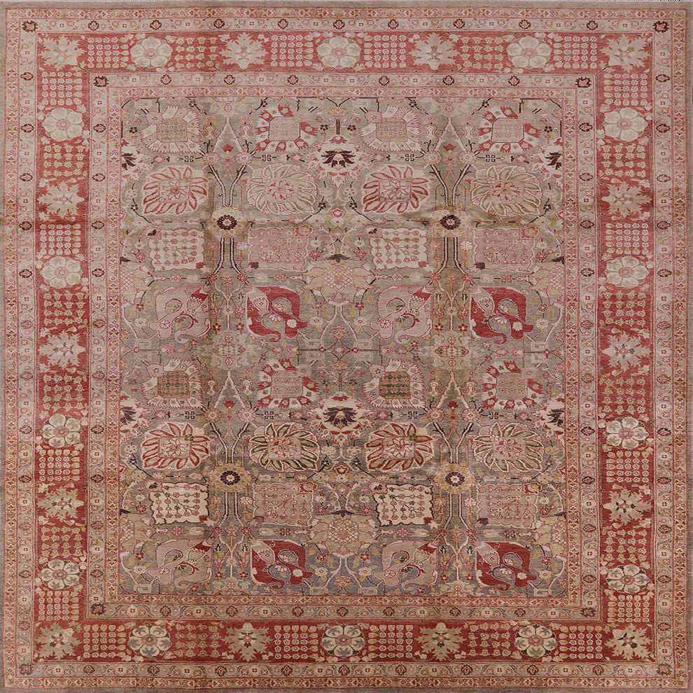 Ahgly Company Indoor Square Mid-Century Modern Area Rugs, 8' Square