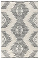 Classic Home Belmont Kilim Shag Ivory/Black 2.6x8 Rug