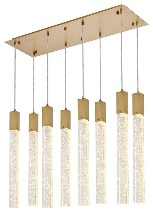 Wade 8-Light Pendant, Satin Gold