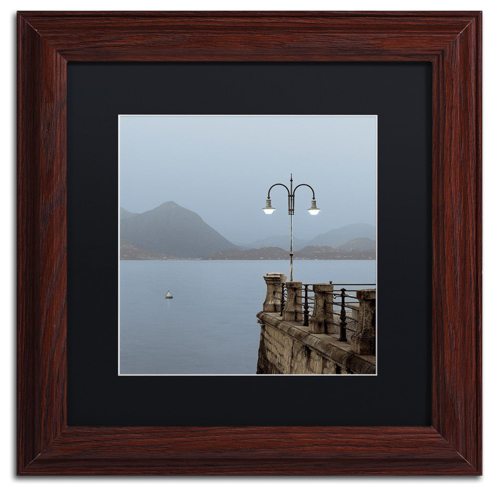 Alan Blaustein ''Lake Vista VI'' Art, Wood Frame, Black Mat, 11x11