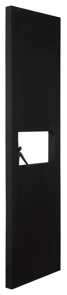 Atlas Wall Decor, Rectangle, Black, Sitting