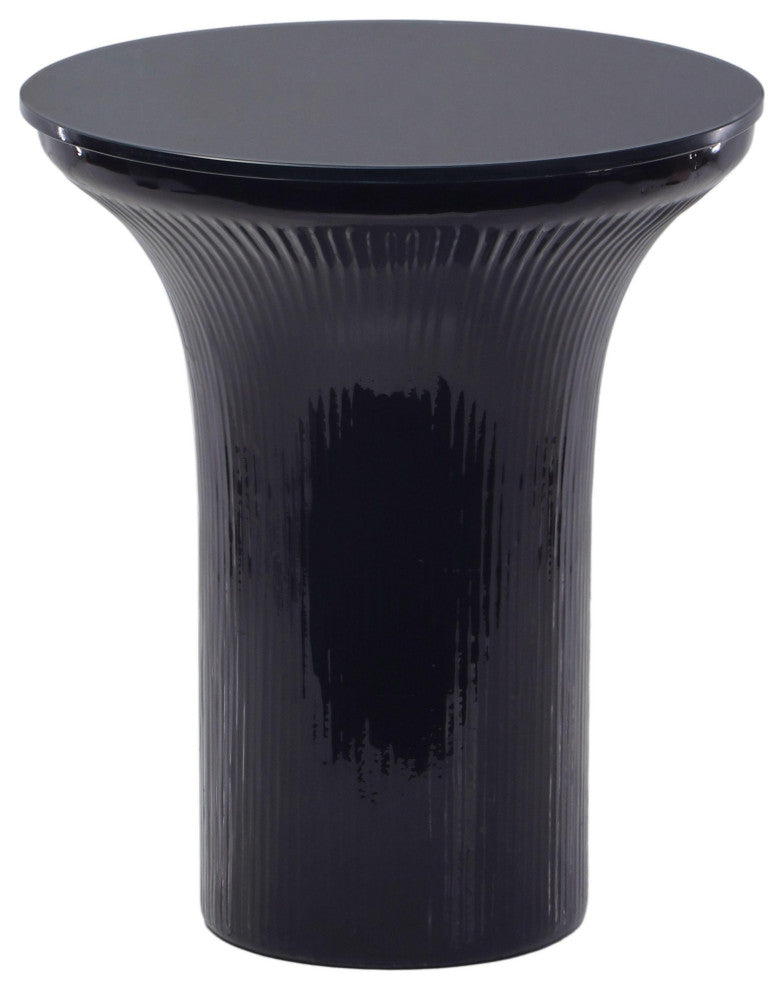 Cassandra Flared Side Table, Blue