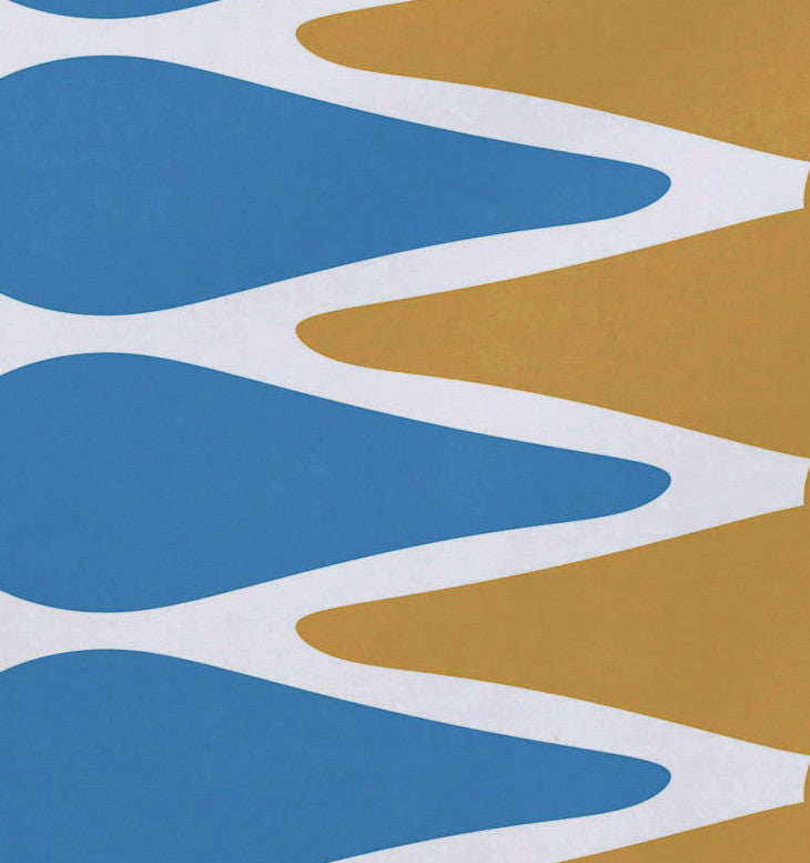Multi Colored Picks, Geometric Print Placemat, Gold