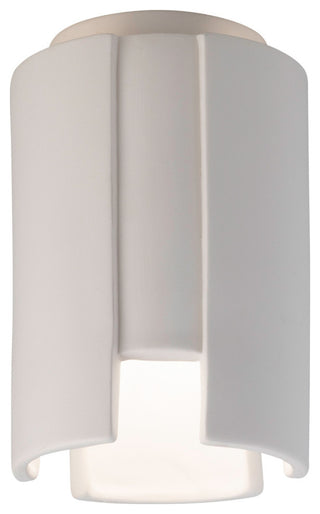 Radiance Outdoor Stagger Ceramic Flush-Mount, Bisque, E26