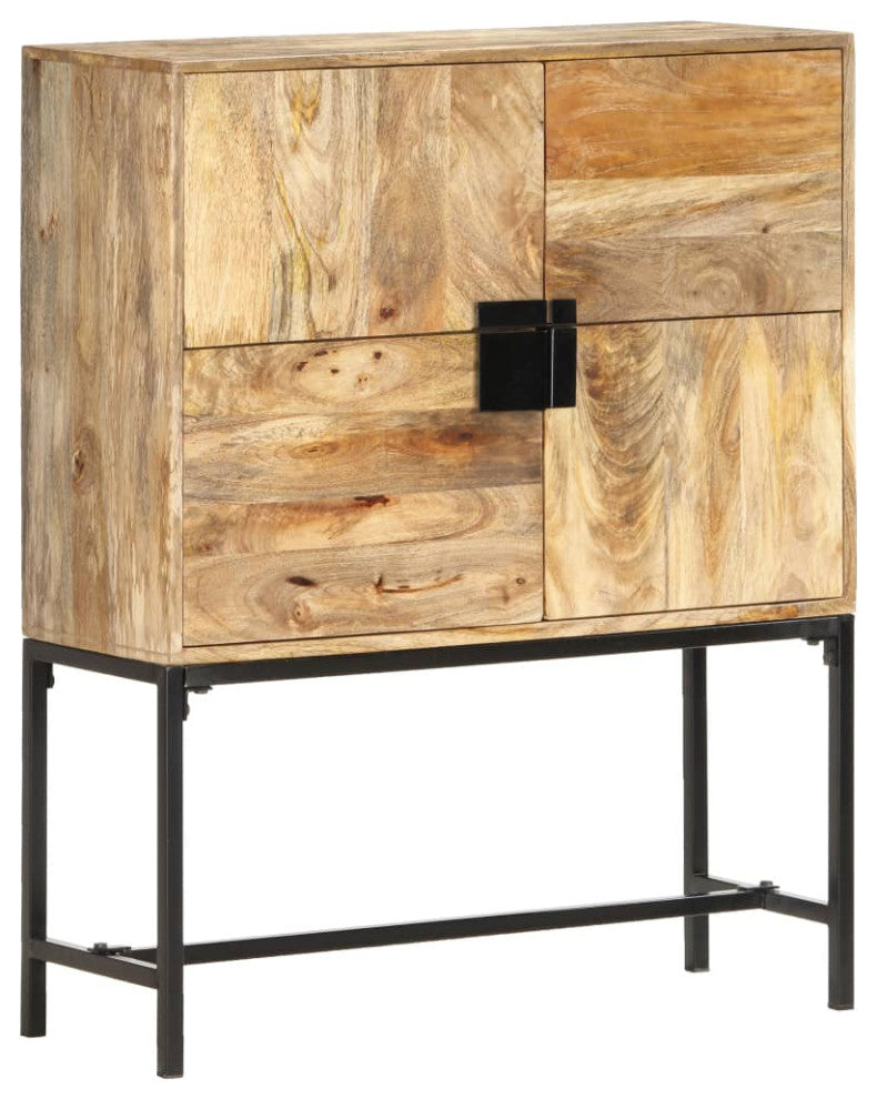 vidaXL Cabinet Freestanding Storage Cabinet for Living Room Solid Wood Mango