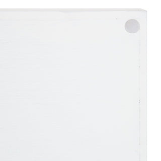 Lipton Narrow Rectangle Wood Accent Tray, White/Silver 10x24