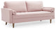 Valour Performance Velvet Sofa - Pink