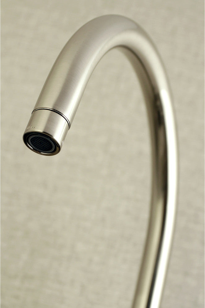 Wall Mount Kitchen Faucet, Brushed Nickel