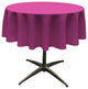 LA Linen Round Polyester Poplin, Magenta, 51" Round