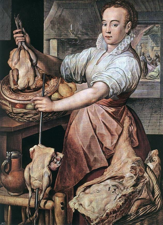Joachim Beuckelaer The Cook, 18"x27" Gallery Wrapped Canvas Print