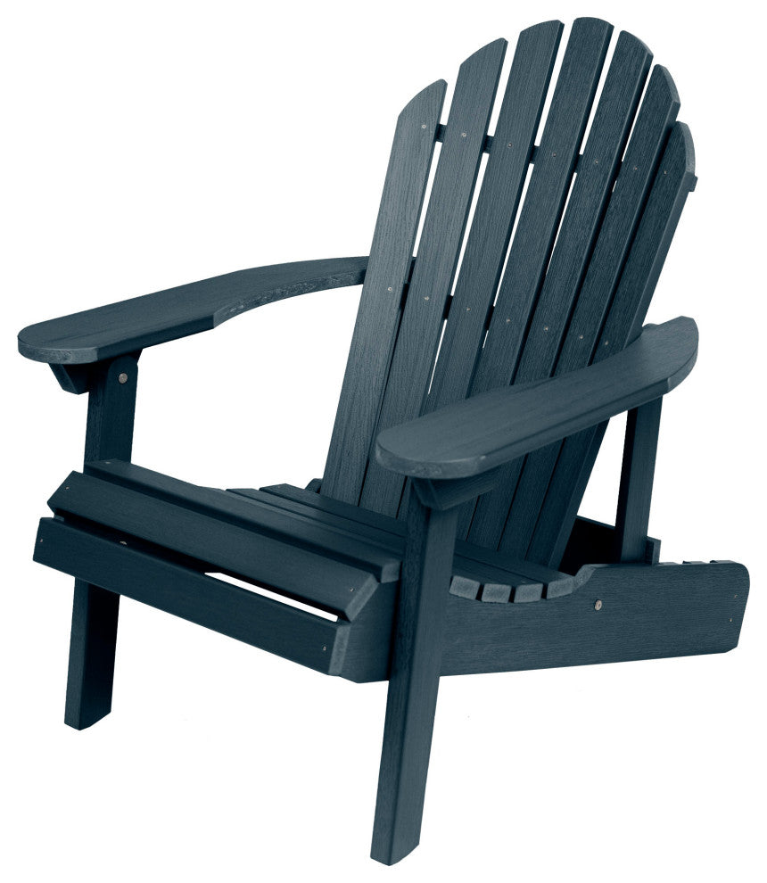 Merrow Folding & Reclining Adirondack Chair, Navy