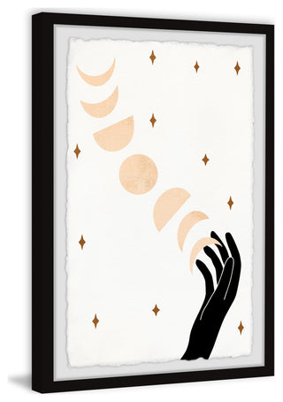 "Moon on My Hand" Framed Painting Print, 8x12