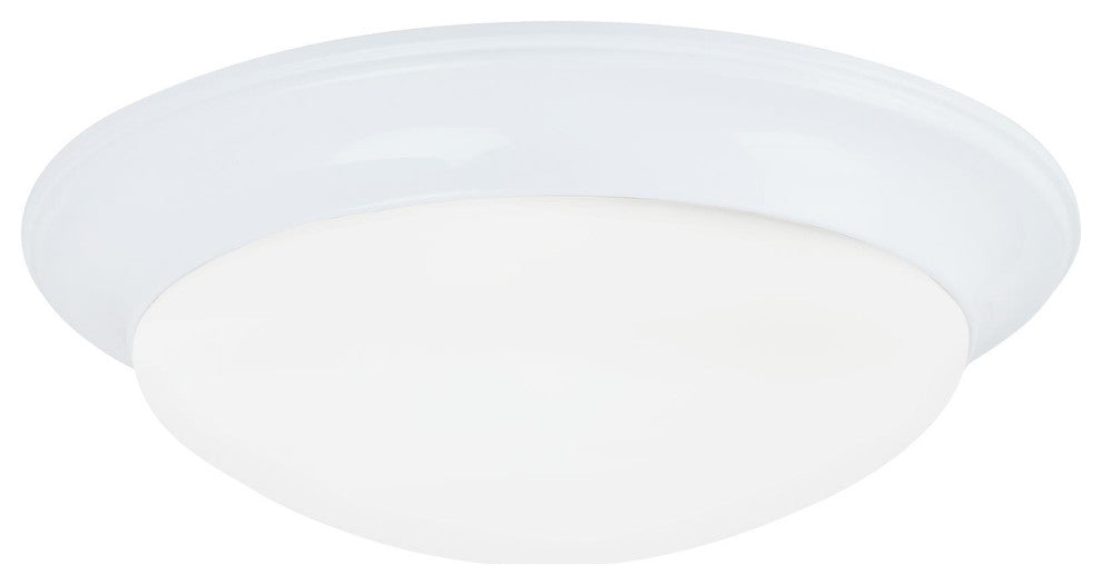 Nash 1-Light Ceiling Flush Mount, White