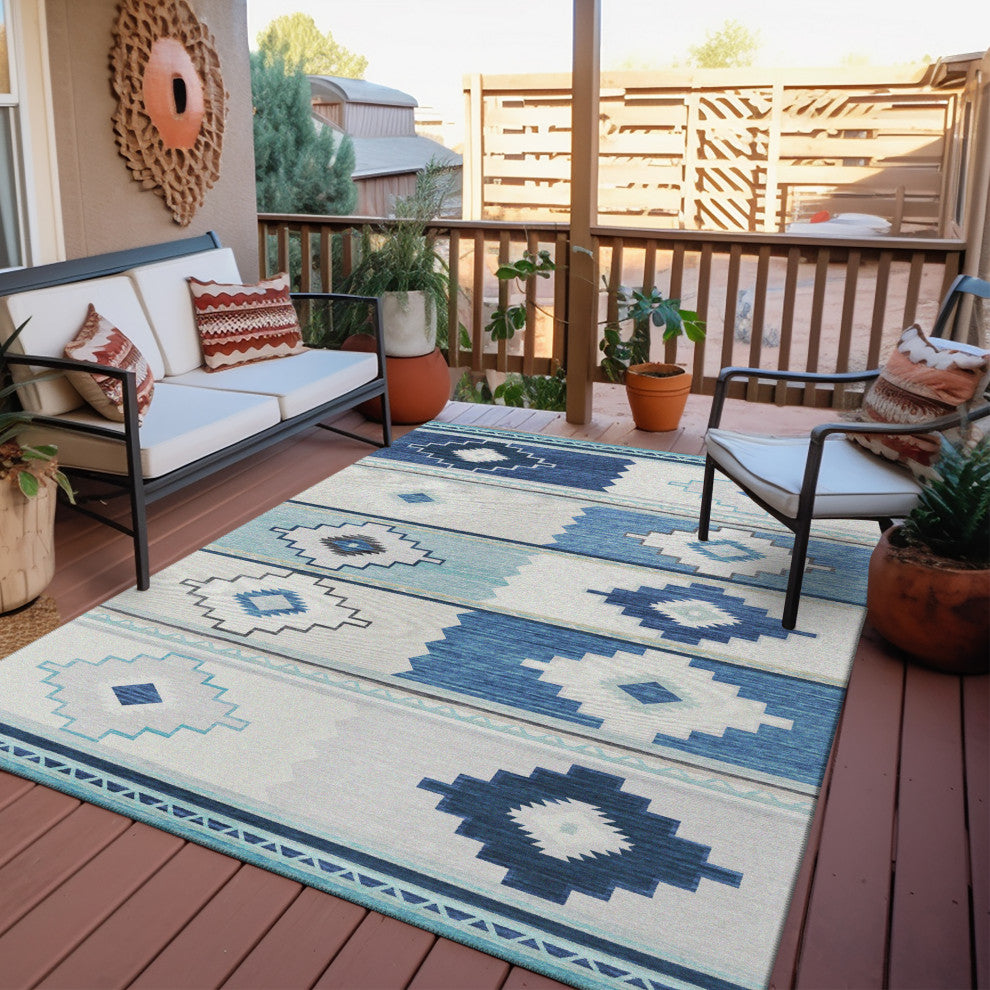 Indoor/Outdoor Phoenix PH1 Pacifica Machine Washable 9' x 12' Rug