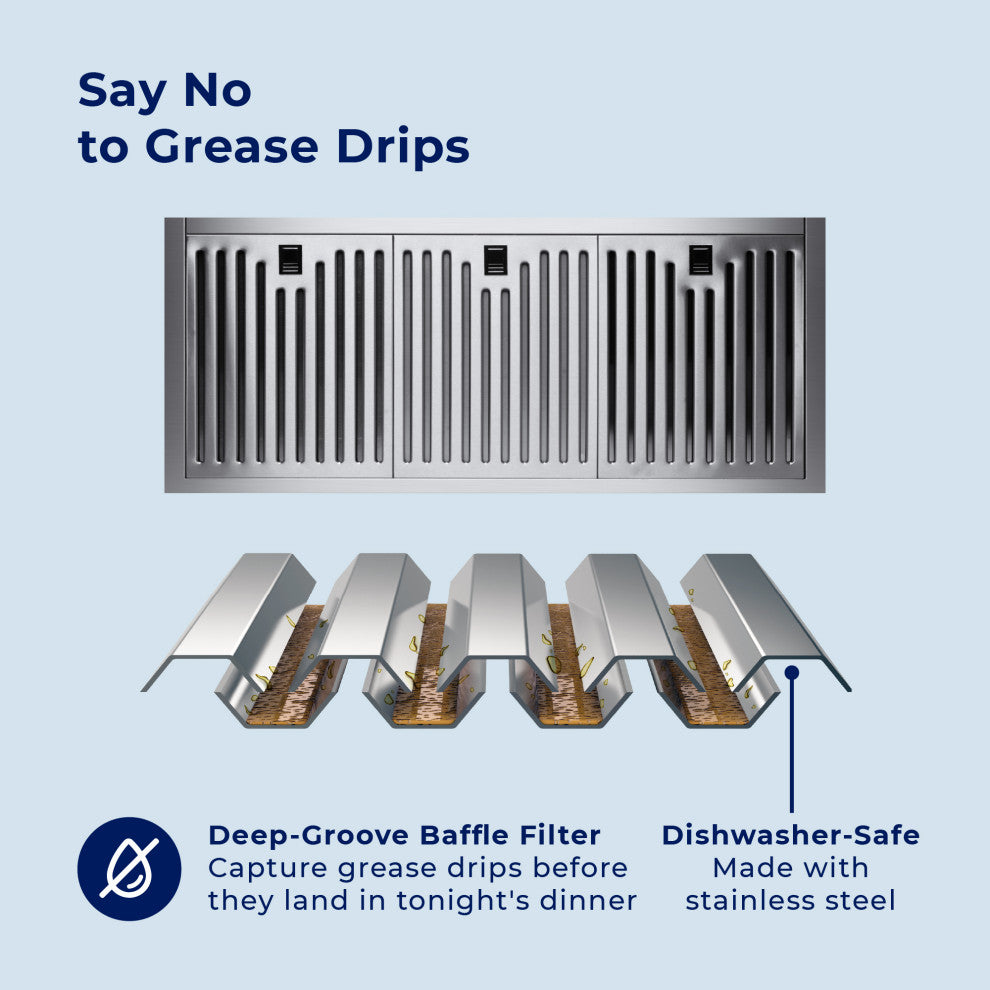 Hauslane | Chef Series Range Hood WM-739 European Style Kitchen Extractor, 30"