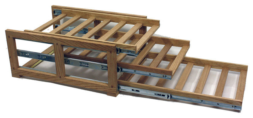 3 Shelf 18 Bottle Wine Slide and Store
