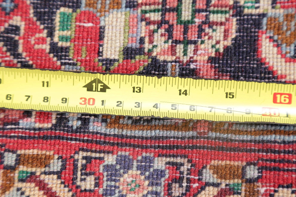 Consigned, Bidjar Hand-Knotted Oriental Traditional Persian Area Rug, Red, 6x7