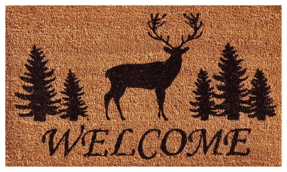 Elk Forest Welcome Doormat, 17"x29"