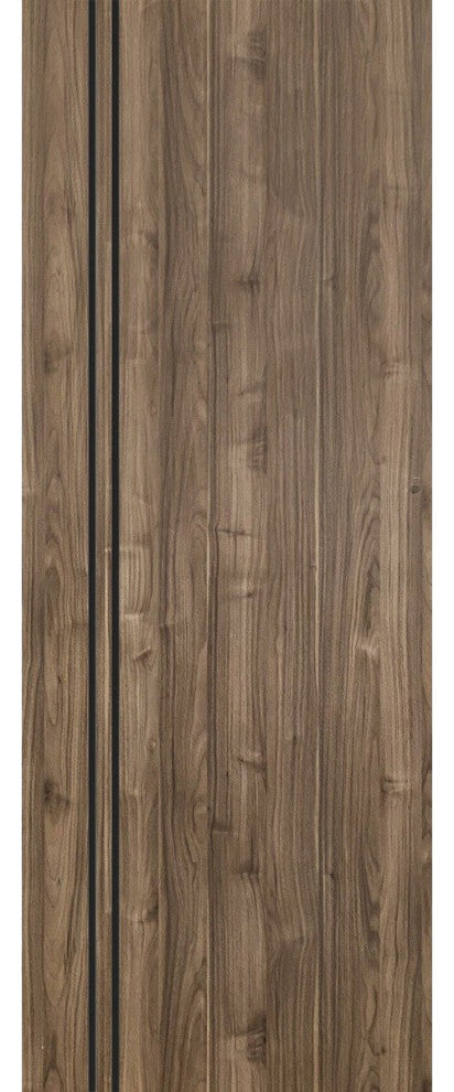 Slab Barn Door Panel 18 x 80 | Planum 0016 Walnut with  | Sturdy Finished