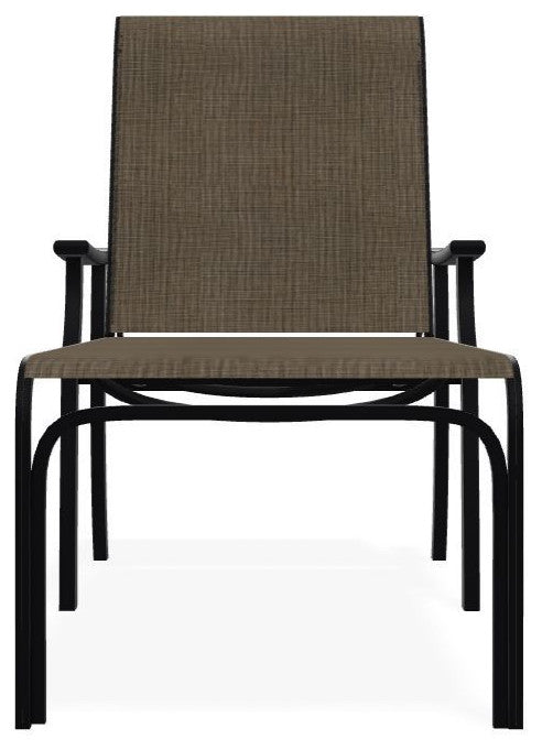 St. Catherine Sling 4-Position Outdoor Chaise Lounge, Kora/Black