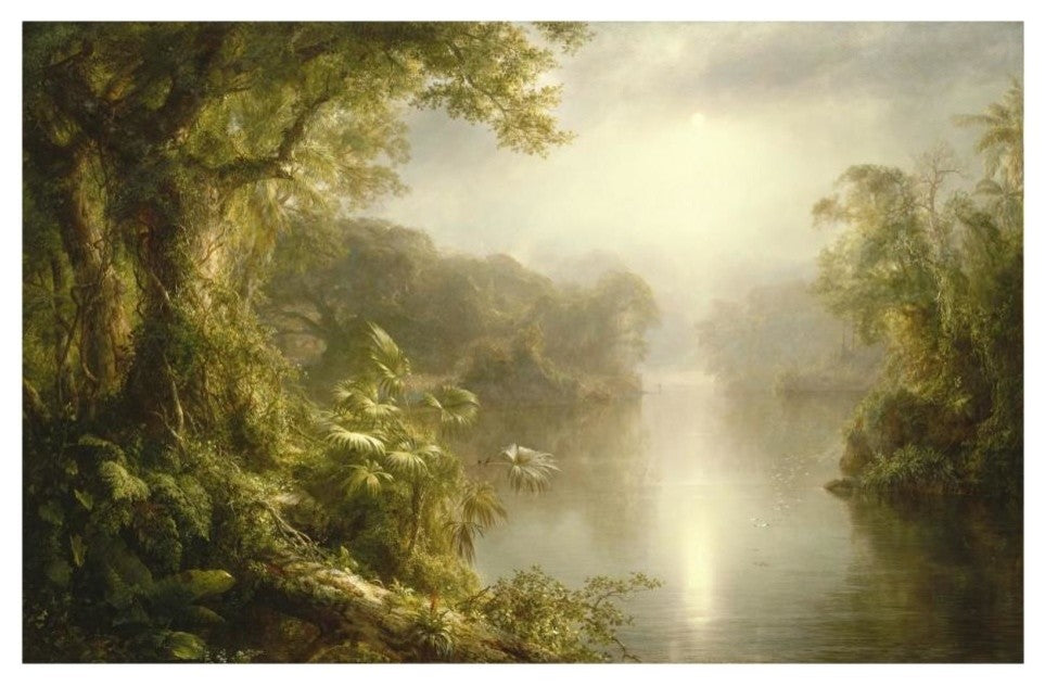 "El Rio de Luz (The River of Light), 1877" Paper Art, 26"x18"