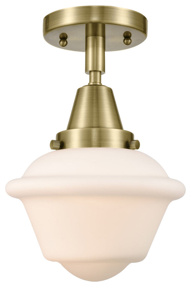 Innovations Lighting 447-1C-AB-G531 Small Oxford 1 Light 7.5" Flush Mount