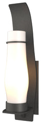 Sea Coast Large Outdoor Sconce, Coastal Natural Iron Finish, Opal Glass