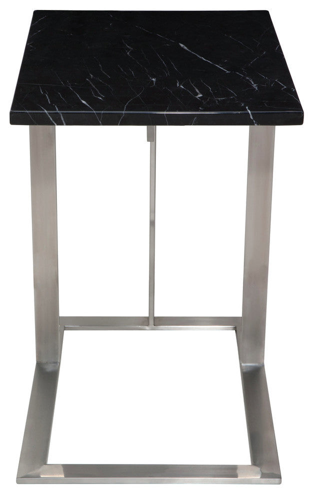 Dell Marble Side Table, Black