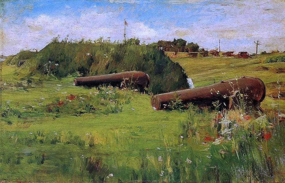 William Merritt Chase Peace- Fort Hamilton, 18"x27" Wall Decal