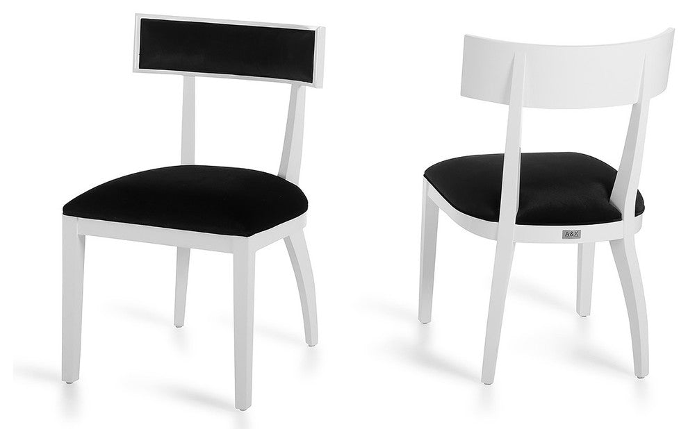 A&X Modern White Dining Chair - AA032, Set of 2