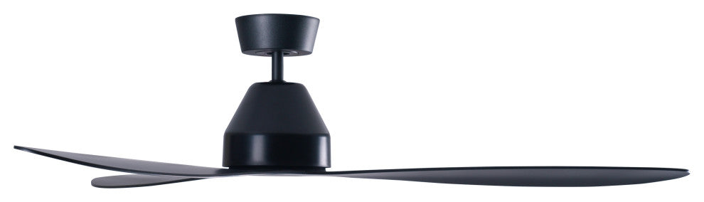 Lucci Air Whitehaven 56" Smart WiFi Controlled Indoor/Outdoor Ceiling Fan, Black