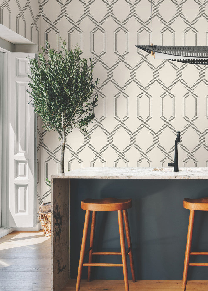 Palisade Black Wallpaper