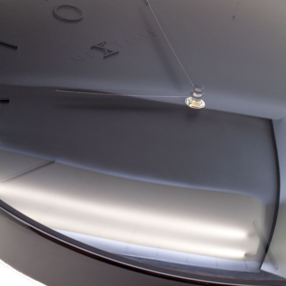 Glamour Metal Dome Wall Clock, Black