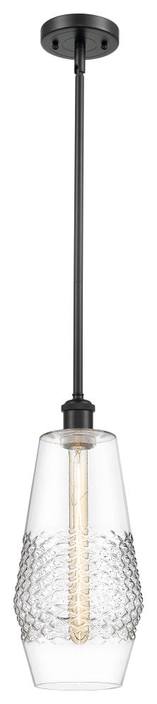 Innovations 516-1S-BK-G682-7-LED 1-Light Mini Pendant, Matte Black