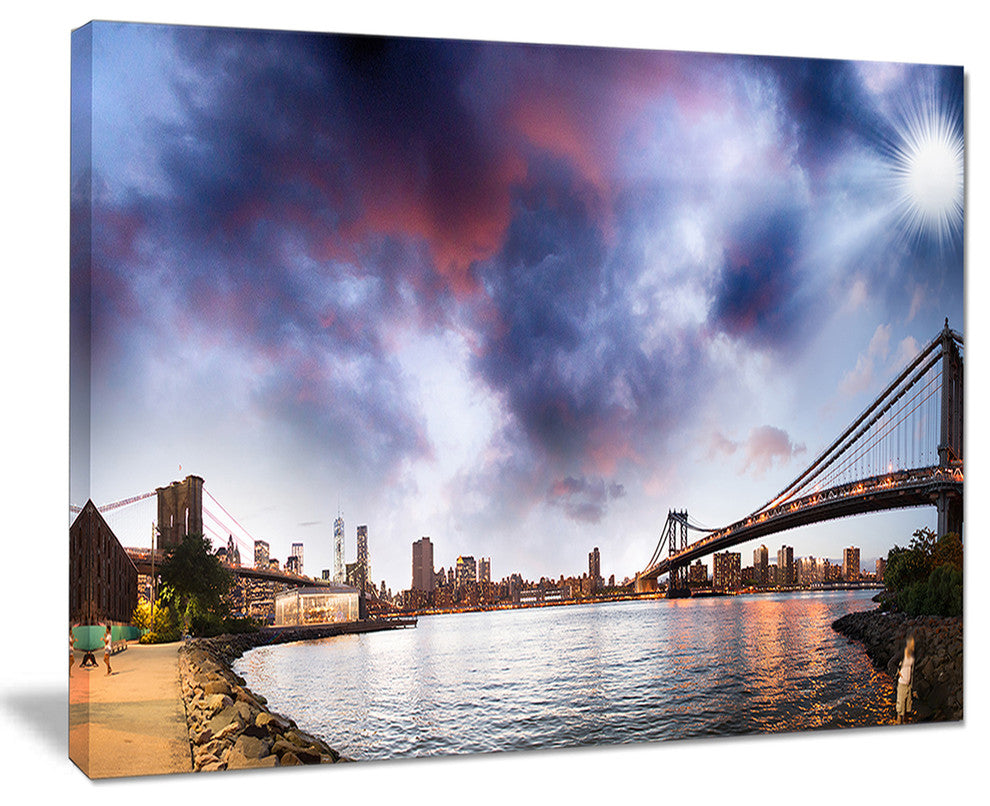 "Brooklyn Bridge Over East River" Canvas Print40"x30"