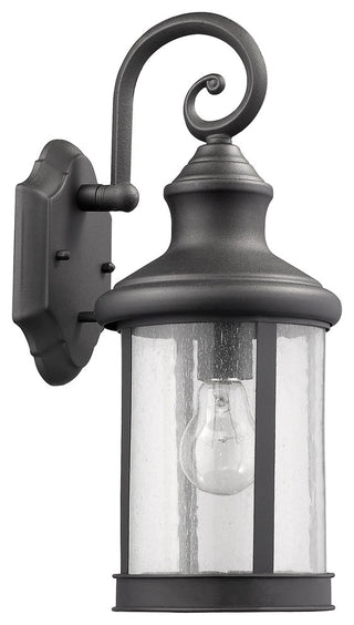 Galahad 1-Light Black Outdoor Wall Sconce 16" High