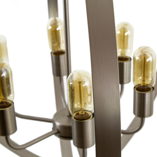 Tira 6-Light Orb Chandelier, Satin Nickel