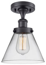 INNOVATIONS LIGHTING 916-1C-BK-G42-LED Large Cone 1 Light Semi-Flush Mount