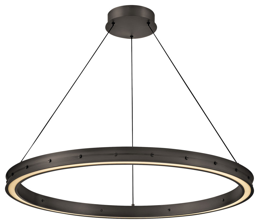 Fredrick Ramond Althea Large Chandelier, Satin Black