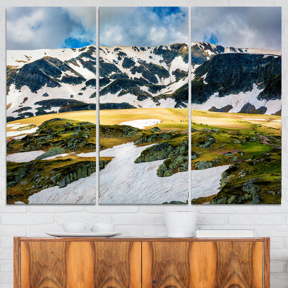 "Rila lakes and Mountains in Bulgaria" Wall Art, 3 Panels, 36"x28"