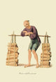 Porter with Firewood- Gallery Wrapped Canvas Art 28" x 42"